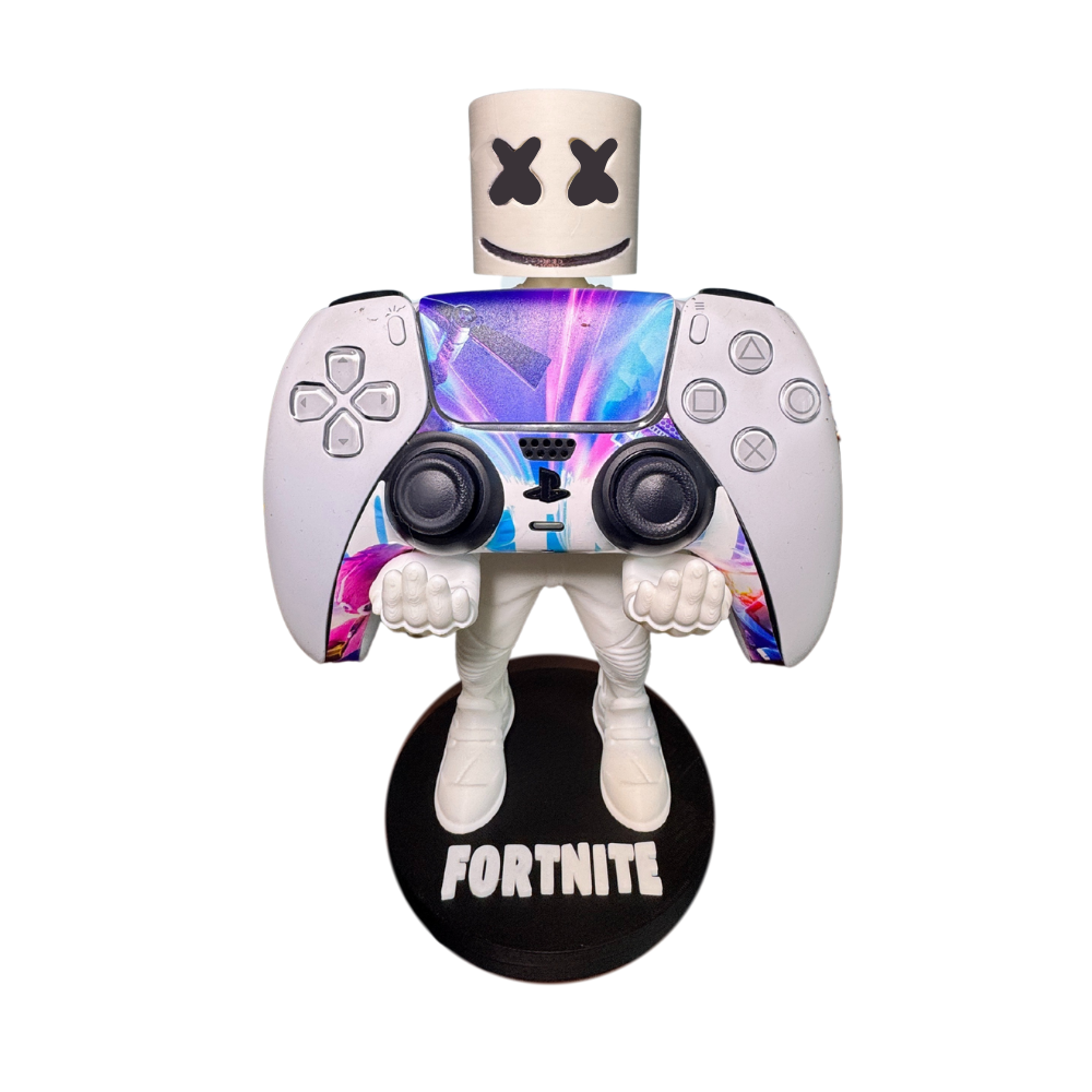 Glow in the Dark Fortnite Marshmello Skin Gaming Controller Stand /Phone Holder
