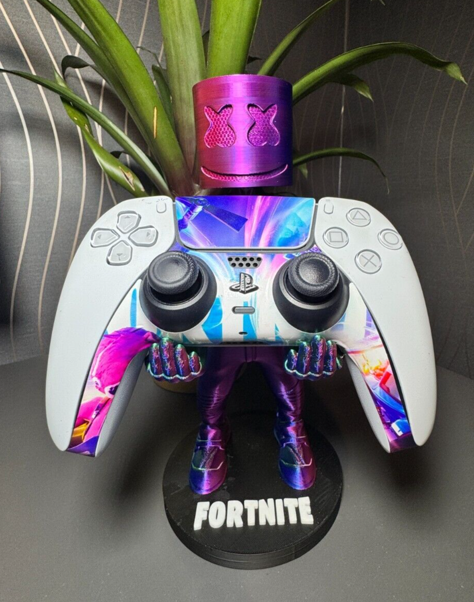 RARE Marshmello Fortnite Gaming Controller & Phone Holder | Disco Edition 1/25