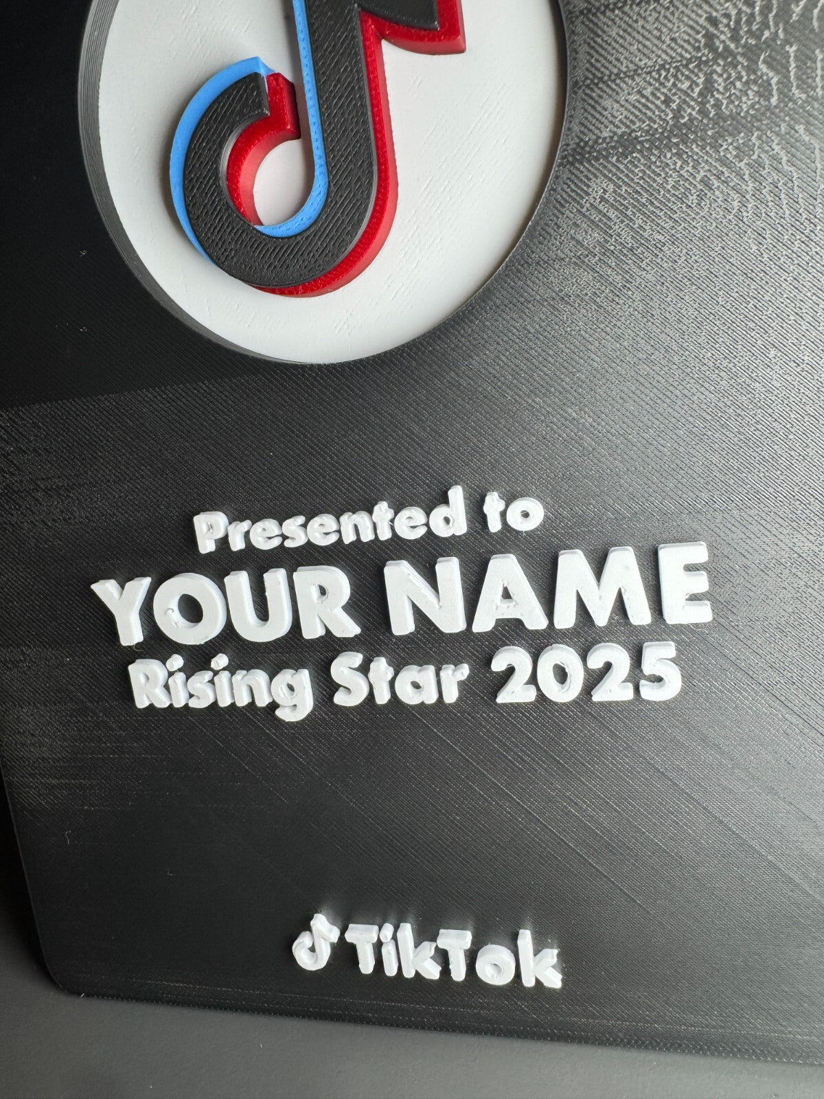 Personalised TikTok Award Plaque | Premium Version | Add Your Name or Username