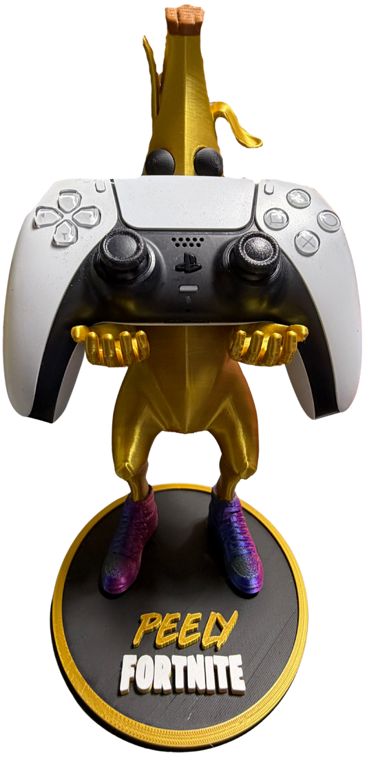 RARE Fortnite Peely Skin Gaming Controller Holder & Phone Stand 30cm | Gold Edition